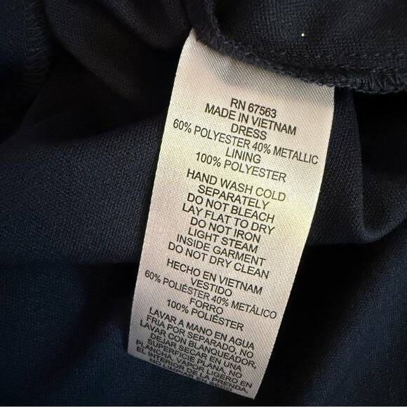 SL Fashions Metallic Print Blouson-Sleeve High-Low Gown Teal Silver Sz 18 - Picture 8 of 9